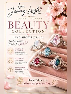 Beauty Collection Gemstone Rings - LIVE SHOW LISTING